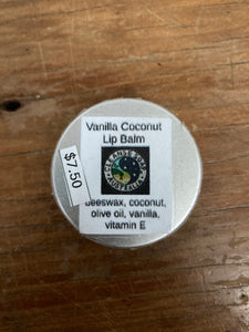 Coconut vanilla lip balm pocket tin (25g)