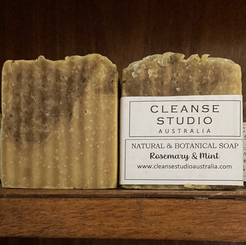 Rosemary and mint and green tea soap bar