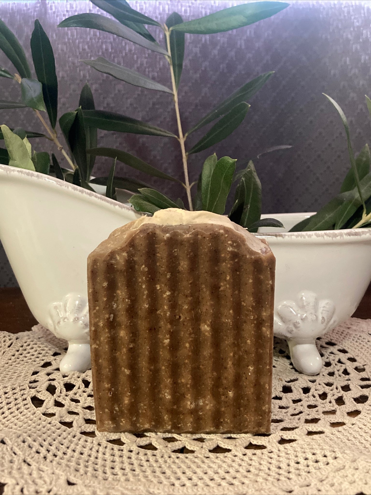 Barista chai scrub gentle exfoliation soap